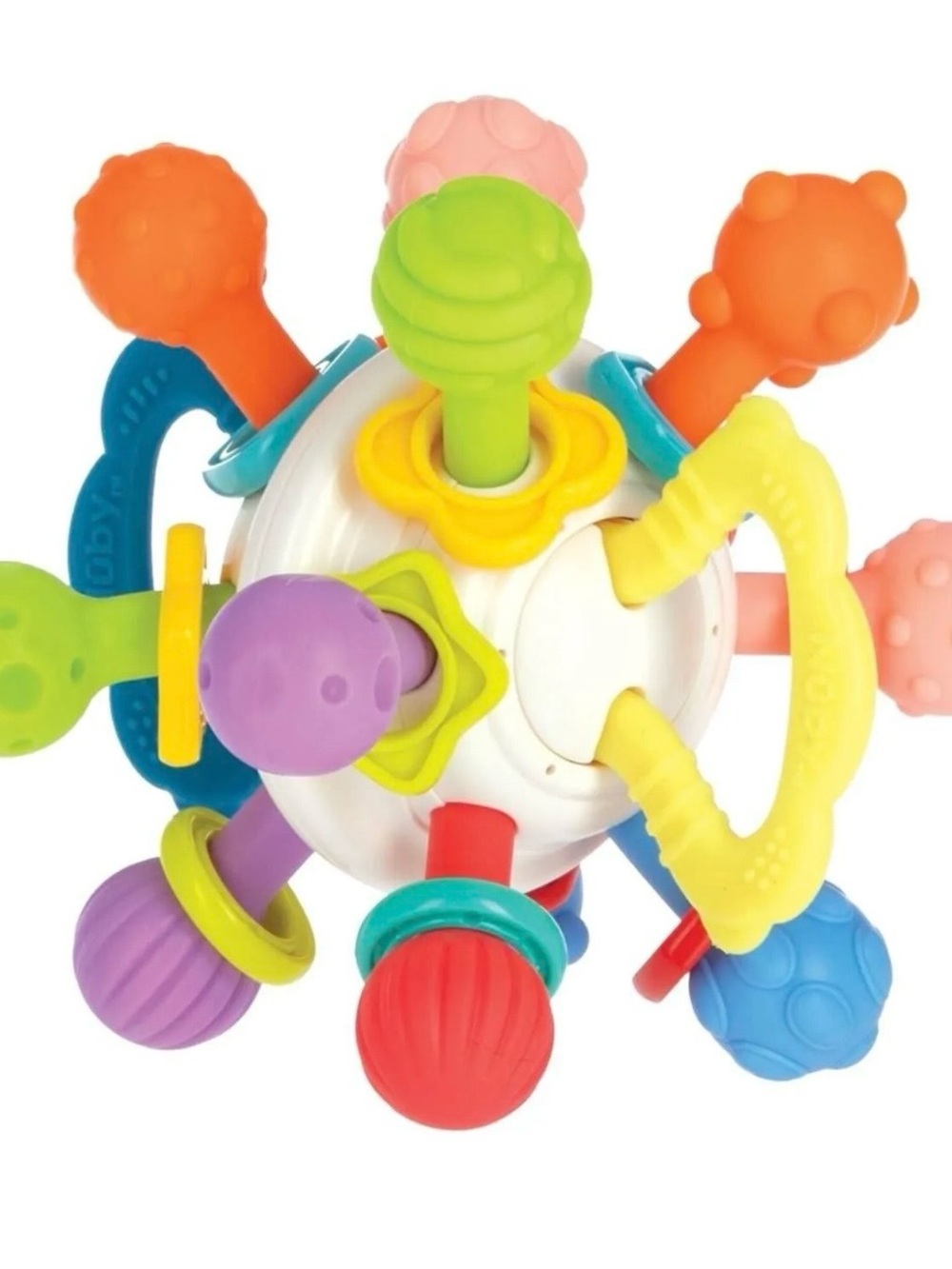 Nuby Colorful Sensory Activity Ball Teether Toy - Multicolor